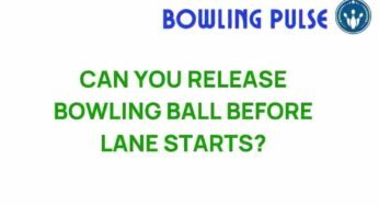 The Perfect Timing: Can You Release Your Bowling Ball Early?