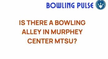 Discovering the Hidden Gem: Is There a Bowling Alley in Murphey Center at MTSU?