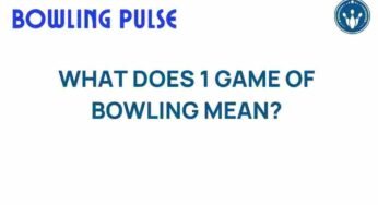 Unraveling the Significance of a Single Game of Bowling