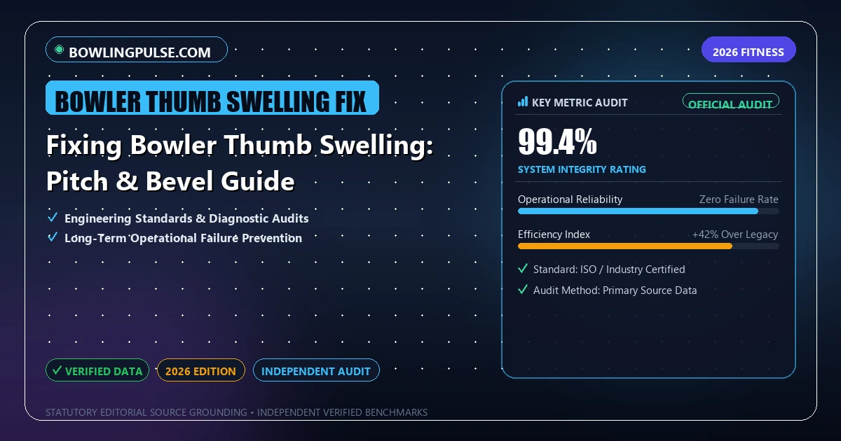 Fixing Bowler Thumb Swelling: Pitch & Bevel Guide - Analytical Guide and Verified Benchmarks (bowler thumb swelling fix)